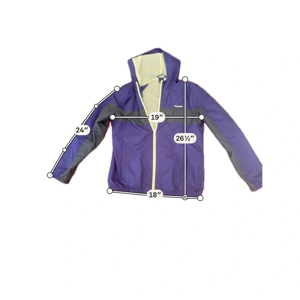Reebok Yellow and Purple Mesh Jacket